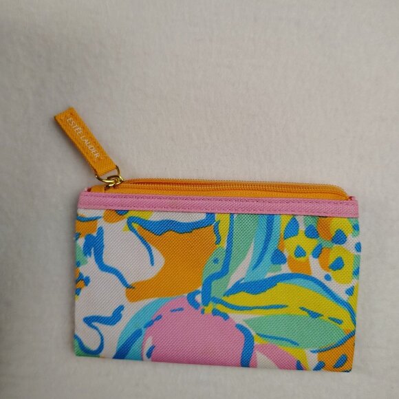 Lilly Pulitzer For Estee Lauder Tote Bag /Matching Coin Purse Floral - Picture 6 of 10